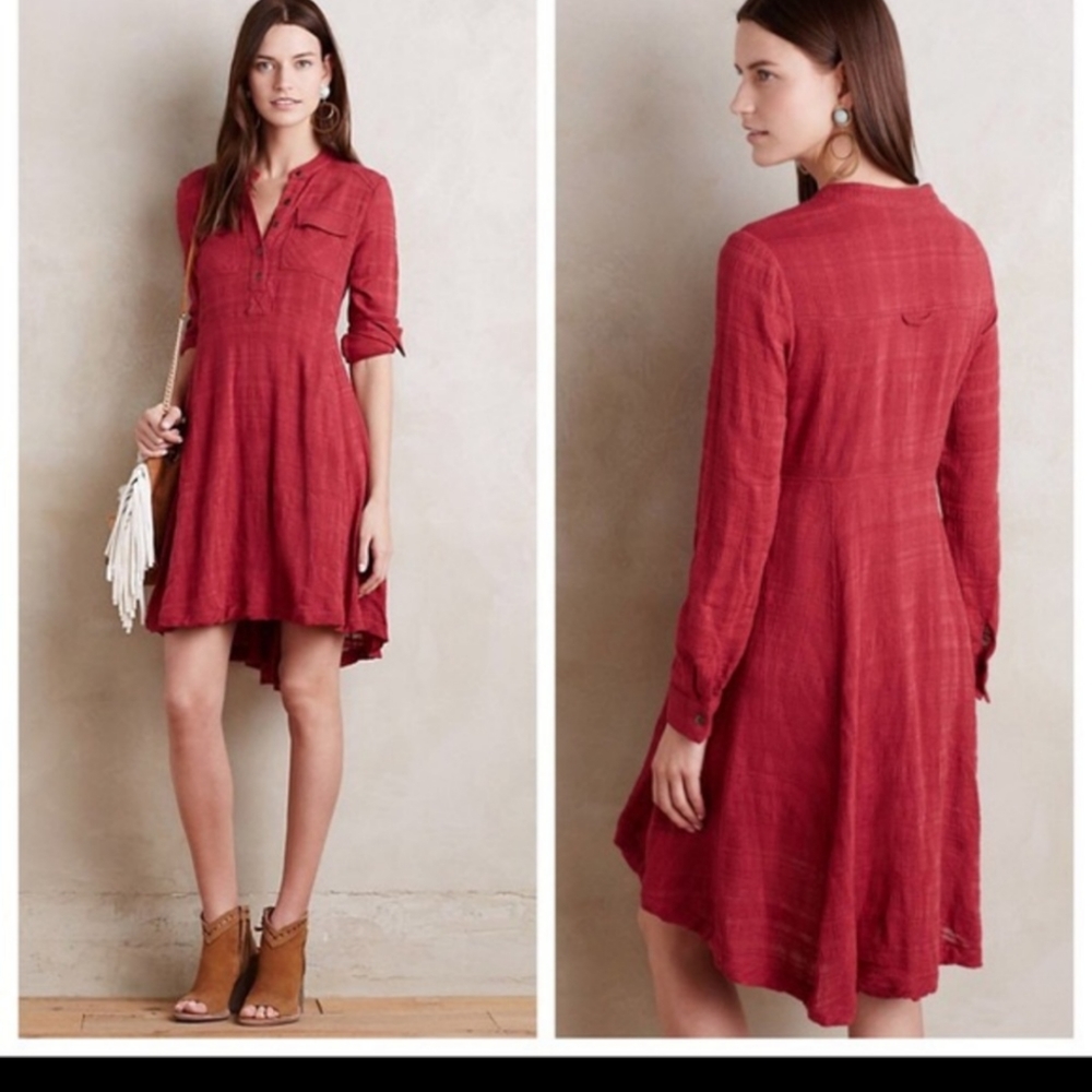 3 for $40- Anthro Holding Horses Dress w/pockets